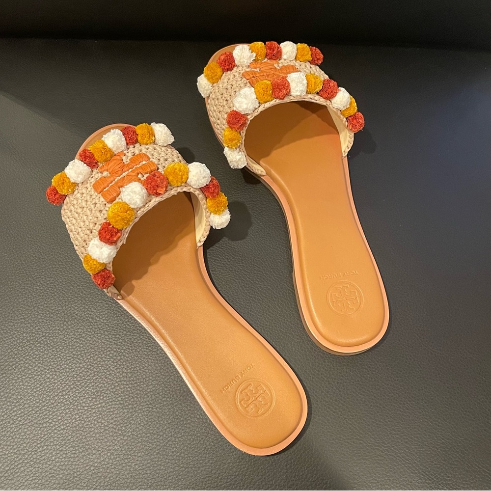 Tory Burch Everly Slide Raffia - Picture 7 of 8
